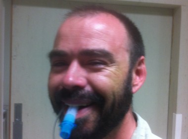 Dr Doube with LMA in situ